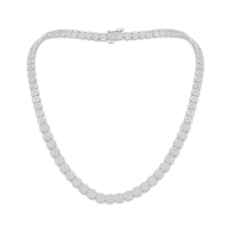 Multi-Diamond Riviera Necklace 3 ct tw 10K White Gold 18&quot;