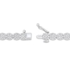 Thumbnail Image 1 of Multi-Diamond Riviera Necklace 3 ct tw 10K White Gold 18"