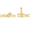 Thumbnail Image 2 of Diamond &quot;XO&quot; Riviera Necklace 1/2 ct tw 10K Yellow Gold 18&quot;