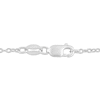 Thumbnail Image 4 of Multi-Diamond Swirl Drop Necklace 1/3 ct tw 10K White Gold 18&quot;