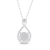 Thumbnail Image 3 of Multi-Diamond Infinity Necklace 1/2 ct tw 10K White Gold 18&quot;