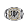 Thumbnail Image 1 of True Fans Player's Association Sterling Silver & 10K Yellow Gold Ring showcasing Joe Burrow of the Cincinnati Bengals