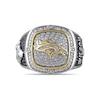 Thumbnail Image 1 of True Fans Player's Association Sterling Silver & 10K Yellow Gold Ring showcasing Russell Wilson of the Denver Broncos