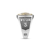 Thumbnail Image 4 of True Fans Player's Association Sterling Silver & 10K Yellow Gold Ring showcasing Russell Wilson of the Denver Broncos