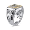 Thumbnail Image 2 of True Fans Player's Association Sterling Silver & 10K Yellow Gold Ring showcasing Dak Prescott of the Dallas Cowboys