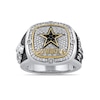 Thumbnail Image 3 of True Fans Player's Association Sterling Silver & 10K Yellow Gold Ring showcasing Micah Parsons of the Dallas Cowboys