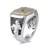 Thumbnail Image 1 of True Fans Player's Association Sterling Silver & 10K Yellow Gold Ring showcasing Josh Allen of the Buffalo Bills