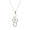 Thumbnail Image 1 of Diamond Treble Clef Necklace 1/10 ct tw 10K Yellow Gold 18&quot;