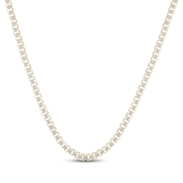 Men's Multi-Diamond Rectangle Link Necklace 2-1/6 ct tw 10K Yellow Gold 20&quot;
