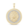 Thumbnail Image 1 of Men's Diamond Lion Circle Charm 1 ct tw 10K Yellow Gold