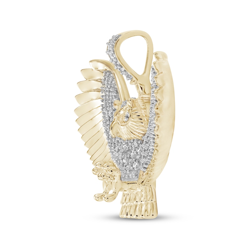 Men's Diamond Owl Charm 1/2 ct tw 10K Yellow Gold