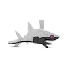 Thumbnail Image 1 of Men's Diamond & Pink Sapphire Shark Charm 3/4 ct tw 10K White Gold