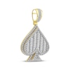 Thumbnail Image 1 of Baguette & Round-Cut Diamond Spade Charm 1 ct tw 10K Yellow Gold