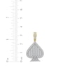 Thumbnail Image 4 of Baguette & Round-Cut Diamond Spade Charm 1 ct tw 10K Yellow Gold