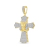 Thumbnail Image 2 of Diamond Cross & Jesus Charm 1 ct tw 10K Yellow Gold