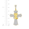 Thumbnail Image 5 of Diamond Cross & Jesus Charm 1 ct tw 10K Yellow Gold