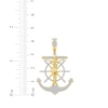 Thumbnail Image 4 of Diamond Anchor & Ship Wheel Crucifix Charm 1/3 ct tw 10K Yellow Gold