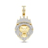 Thumbnail Image 0 of Diamond Lion Head with Crown Charm 1-1/4 ct tw 10K Yellow Gold