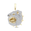 Thumbnail Image 1 of Men's Diamond Bulldog Charm 2 ct tw 10K Yellow Gold