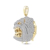 Thumbnail Image 2 of Men's Diamond Bulldog Charm 2 ct tw 10K Yellow Gold