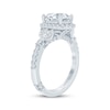 Thumbnail Image 2 of Monique Lhuillier Bliss Oval-Cut Lab-Grown Diamond Halo Engagement Ring 2 ct tw 18K White Gold