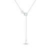 Thumbnail Image 3 of Diamond Star Necklace 1/10 ct tw 10K White Gold 18"