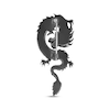 Thumbnail Image 2 of Men's Diamond Accent Dragon Brooch Sterling Silver