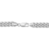 Thumbnail Image 3 of Puff Curb Chain Bracelet 8.25mm Solid Sterling Silver 7.5&quot;