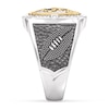 Thumbnail Image 4 of True Fans New Orleans Saints Championship Ring Sterling Silver & 10K Yellow Gold Ring