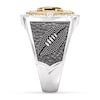 Thumbnail Image 4 of True Fans Kansas City Chiefs Championship Ring Sterling Silver & 10K Yellow Gold Ring