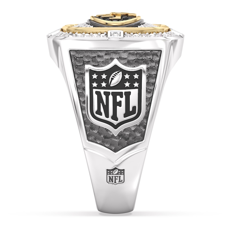 Main Image 3 of True Fans San Francisco 49ers Championship Ring Sterling Silver & 10K Yellow Gold Ring