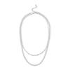 Thumbnail Image 2 of Cultured Pearl Strand & Layered Paperclip Chain Necklace Sterling Silver 18&quot;