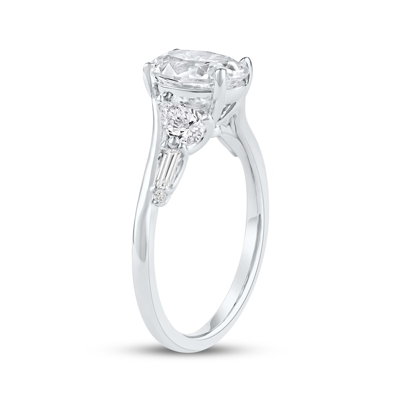 Main Image 2 of Lab-Grown Diamonds by KAY Oval-Cut Engagement Ring 2 ct tw 14K White Gold