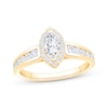 Thumbnail Image 1 of Now + Forever Marquise-Cut Diamond Halo Engagement Ring 1 ct tw 14K Yellow Gold