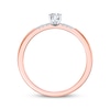Thumbnail Image 3 of KAY Lab-Grown Diamond Marquise-Cut Promise Ring 1/6 ct tw 10K Rose Gold