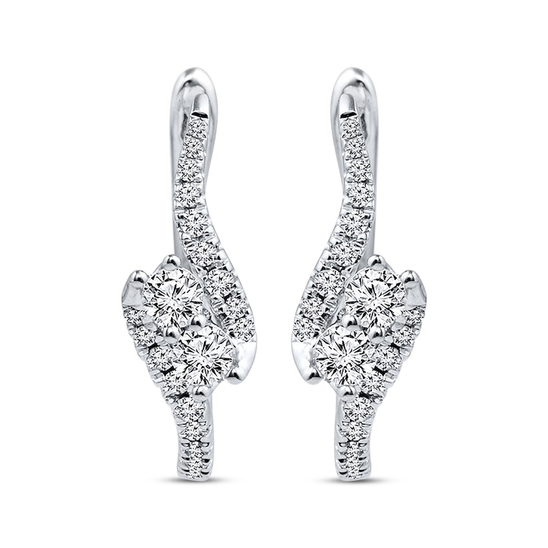 Main Image 2 of Ever Us Earrings 5/8 ct tw Diamonds 14K White Gold