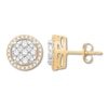 Thumbnail Image 1 of Diamond Stud Earrings 1/2 cttw 10K Two-Tone Gold