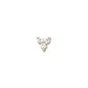 Thumbnail Image 0 of Triangle Single Earring with Diamond Accents 10K Yellow Gold