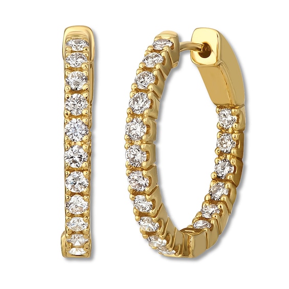 Le Vian Nude Diamond Hoop Earrings 1 ct tw 14K Honey Gold | Kay