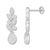 Thumbnail Image 1 of Diamond Drop Earrings 1/3 ct tw Round-cut Sterling Silver