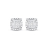 Thumbnail Image 2 of Diamond Earrings 1/5 ct tw Princess & Round 10K White Gold