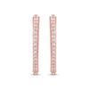 Thumbnail Image 2 of Diamond Hoop Earrings 1/10 ct tw 10K Rose Gold