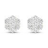 Thumbnail Image 3 of Diamond Fashion Earrings 1/3 ct tw Round-cut 10K White Gold