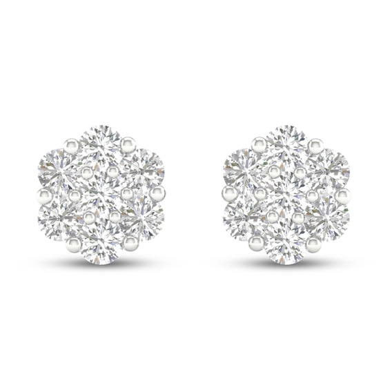 Diamond Fashion Earrings 1/3 ct tw Round-cut 10K White Gold | Kay