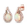 Thumbnail Image 1 of Le Vian Opal Earrings 3/8 ct tw Diamonds 14K Strawberry Gold