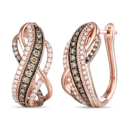 Le Vian Diamond Earrings 1 ct tw 14K Strawberry Gold