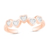 Thumbnail Image 1 of Diamond Heart Toe Ring 10K Rose Gold