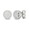 Thumbnail Image 3 of Diamond Stud Earrings 1/4 ct tw Round-Cut 10K White Gold