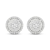 Thumbnail Image 1 of Diamond Stud Earrings 1/2 ct tw Round-Cut 10K White Gold