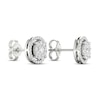 Thumbnail Image 4 of Diamond Stud Earrings 1/2 ct tw Round-Cut 10K White Gold